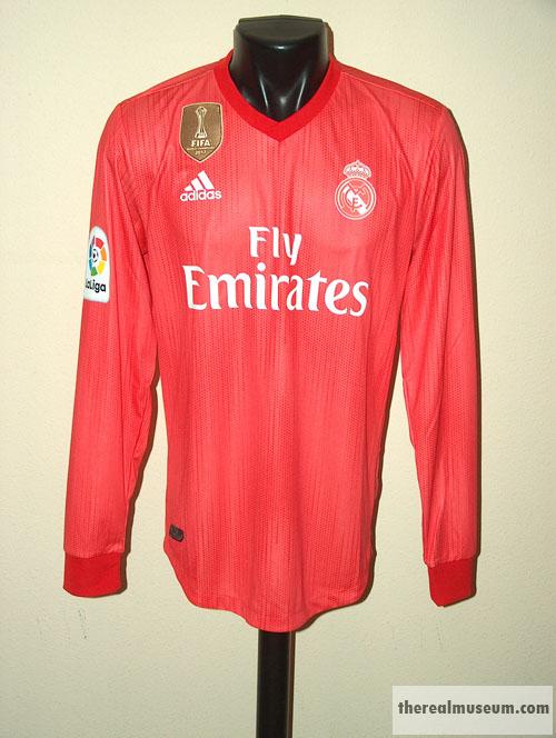 REAL MADRID 2018 2019 MATCH JERSEY SERGIO RAMOS LA LIGA LONG SLEEVE 3RD  SHIRT